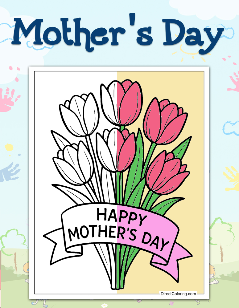 Mother's Day Coloring Pages